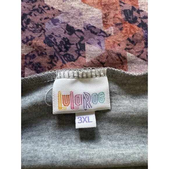 LuLaRoe Woman's Maxi Skirt Size 3XL Geometric Stretch Lightweight Modern Flowing - Picture 3 of 9